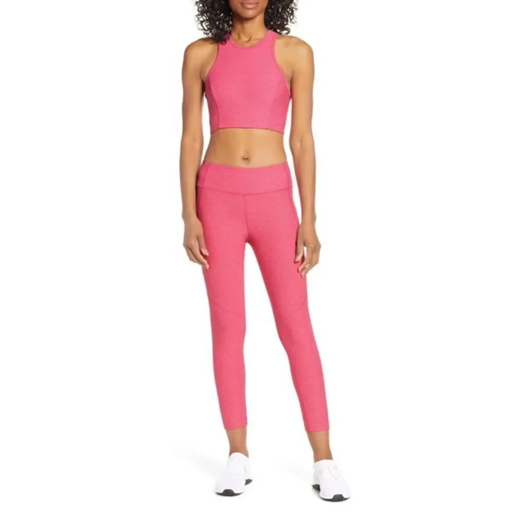 NWOT Outdoor Voices 3/4 Warm up legging in pink